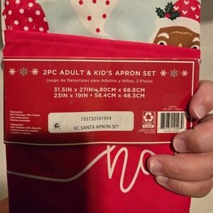 Brand new holiday adult and kids apron